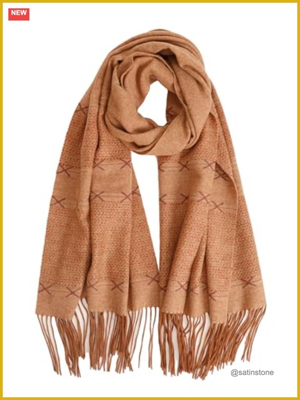 90% Lamb Wool Oversized Pashmina Scarf Tassel Shawl Wrap for Men Women